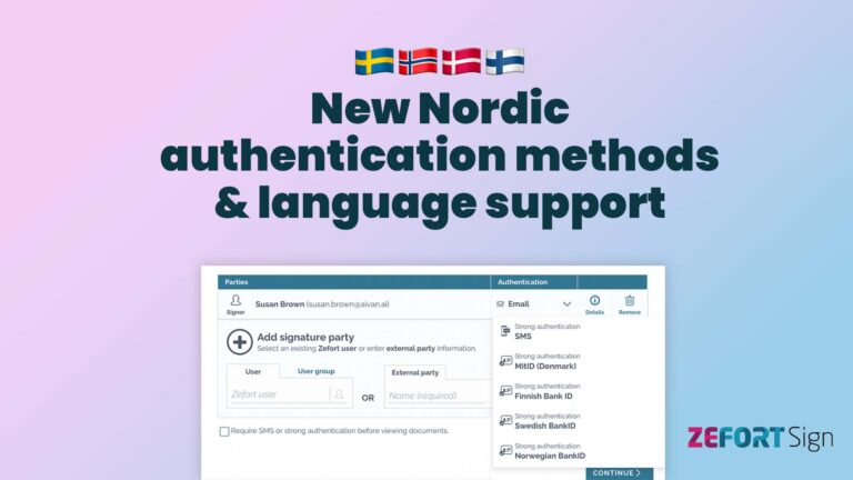 New authentication for Nordic markets