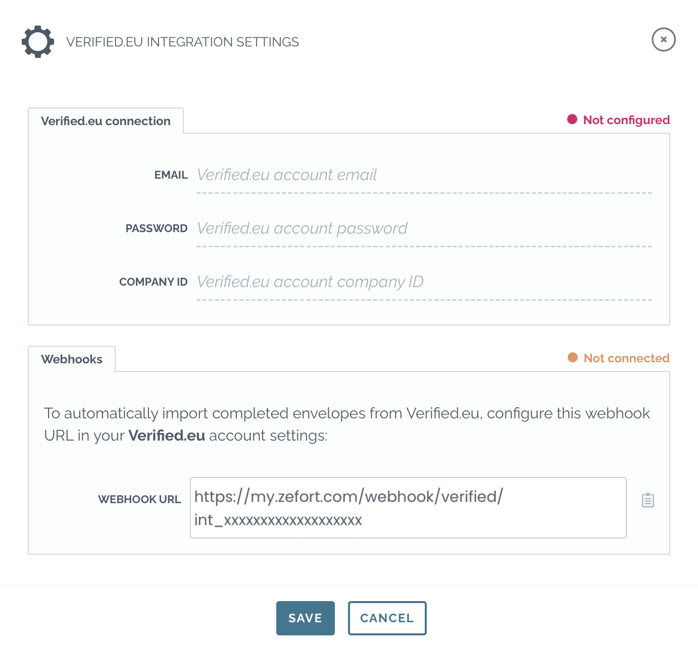 zefort connect to verified
