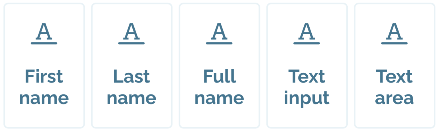 zefort forms blocks - text input