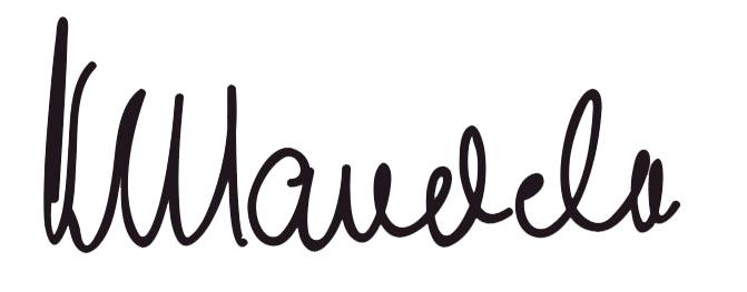 Nelson Mandela signature