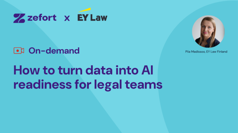 Webinar takeaways: Turning legal data into AI readiness